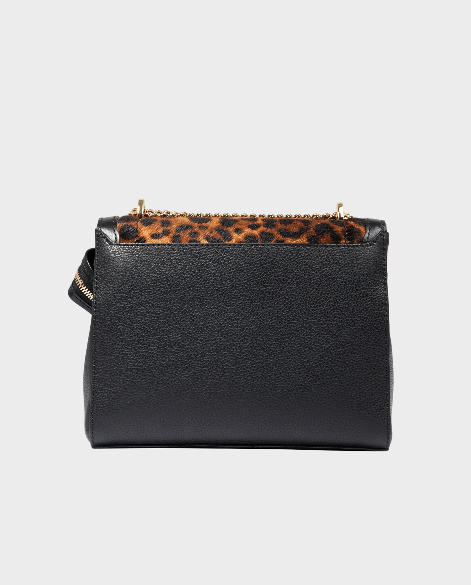 Skórzana torebka z wzorem w panterę Ninon - Image #1