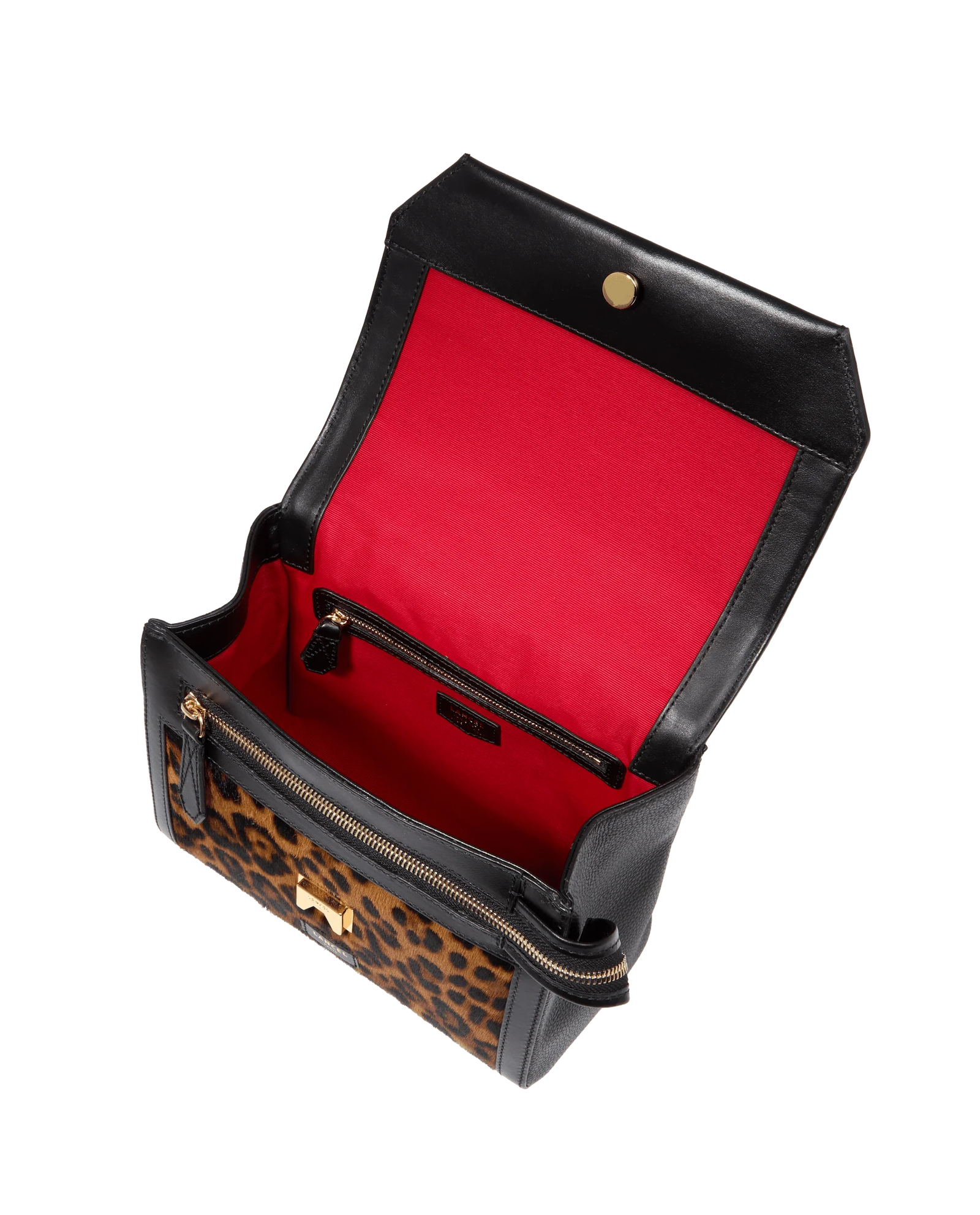 Skórzana torebka z wzorem w panterę Ninon - Image #2