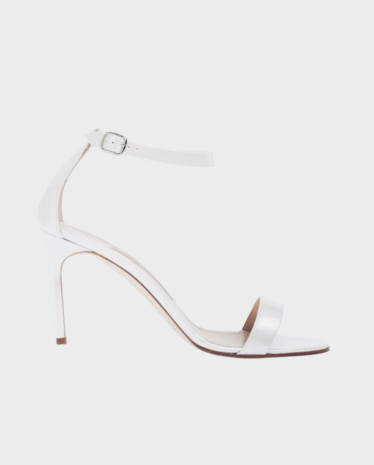 Białe sandały na szpilce Chaos 90 - Image #0