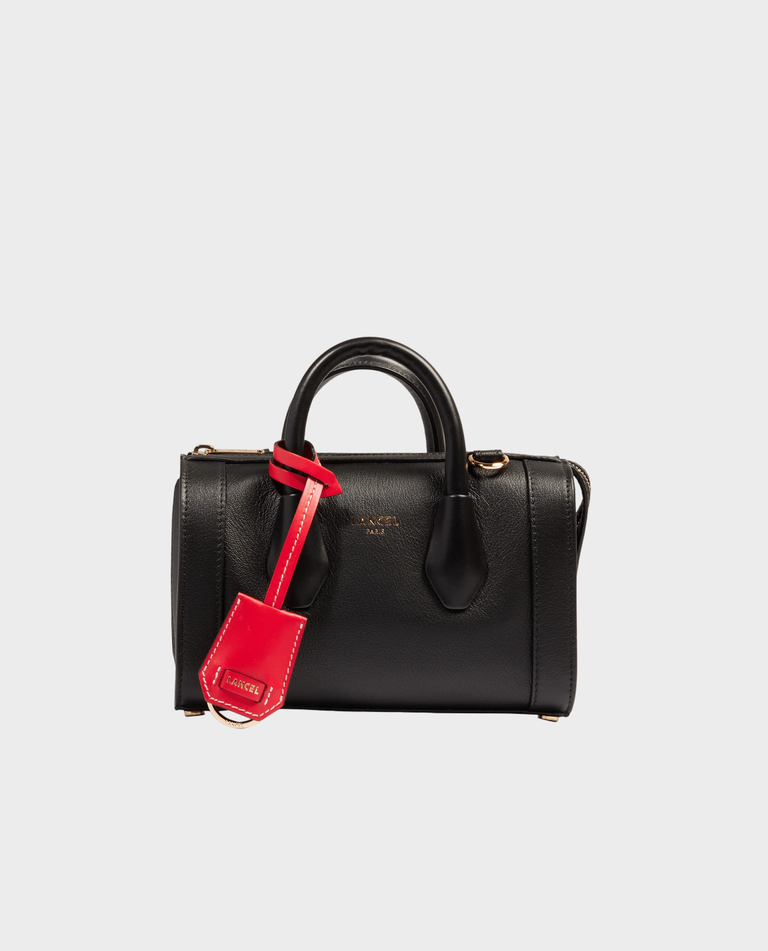 Skórzana czarna torebka mini BCBG