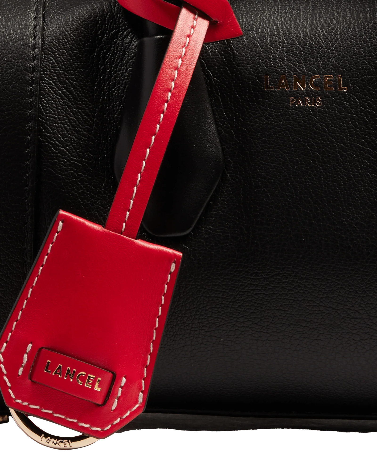 Skórzana czarna torebka mini BCBG - Image #4