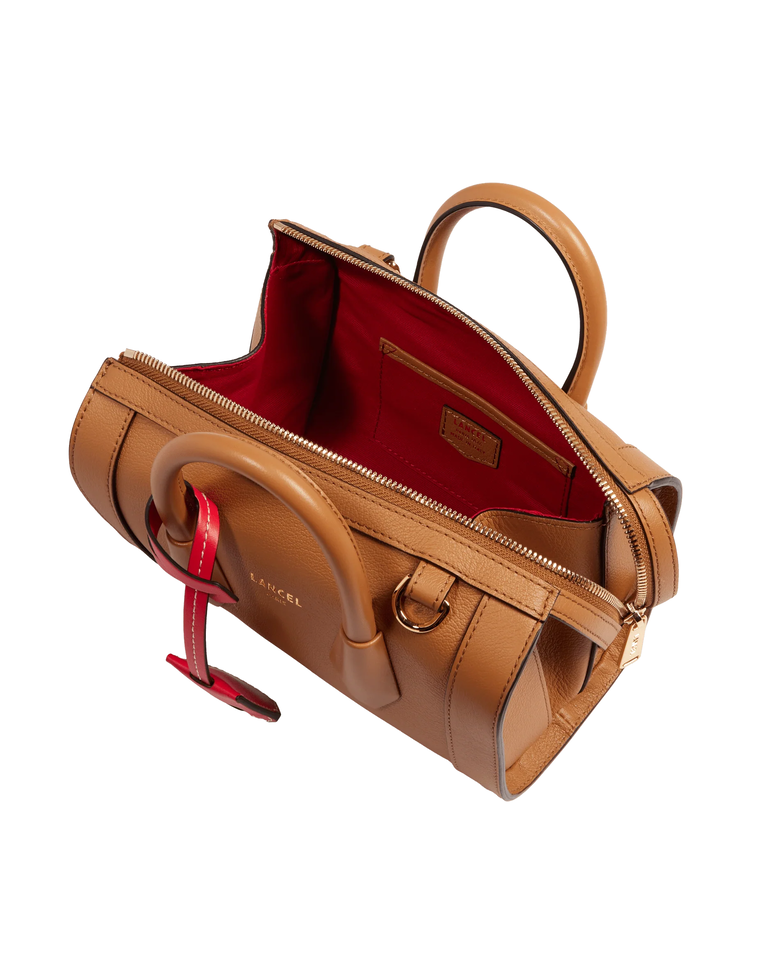 Skórzana brązowa torebka mini BCBG - Image #2