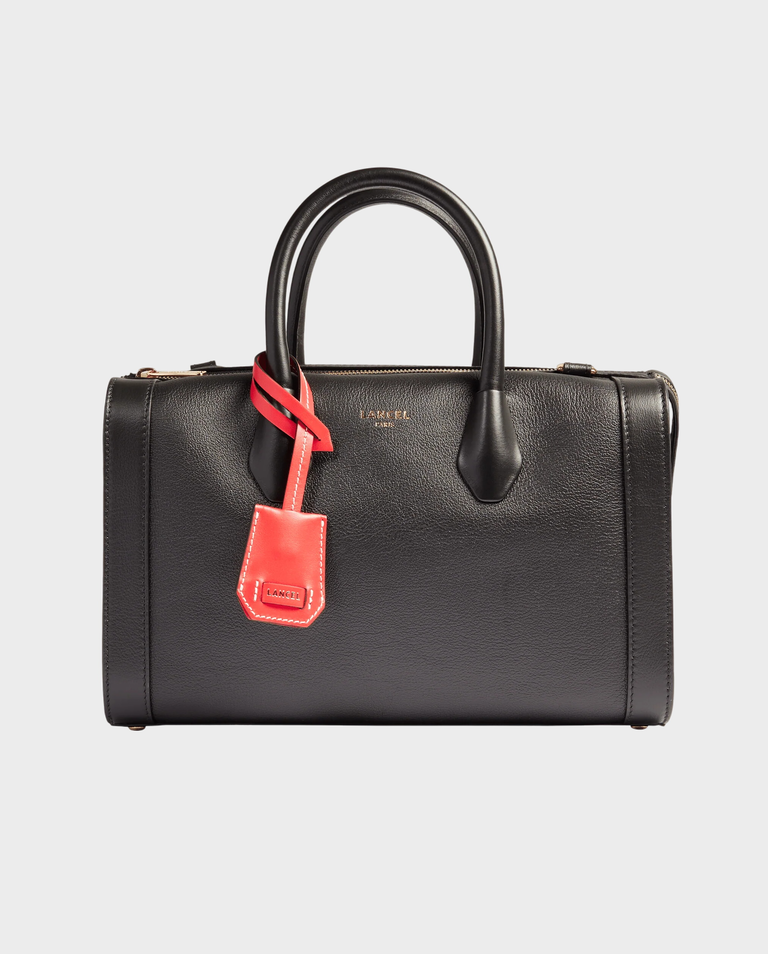 Skórzana czarna torebka BCBG