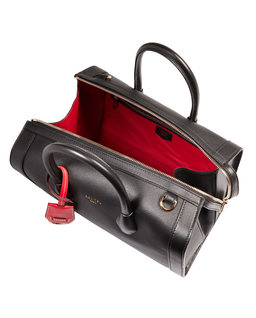 Skórzana czarna torebka BCBG - Image #2