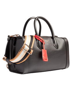 Skórzana czarna torebka BCBG - Image #3