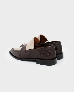 Loafersy we wzór skóry jaszczurki Montazzoli - Image #3