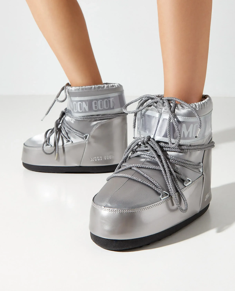 Srebrne śniegowce Icon Low Glance