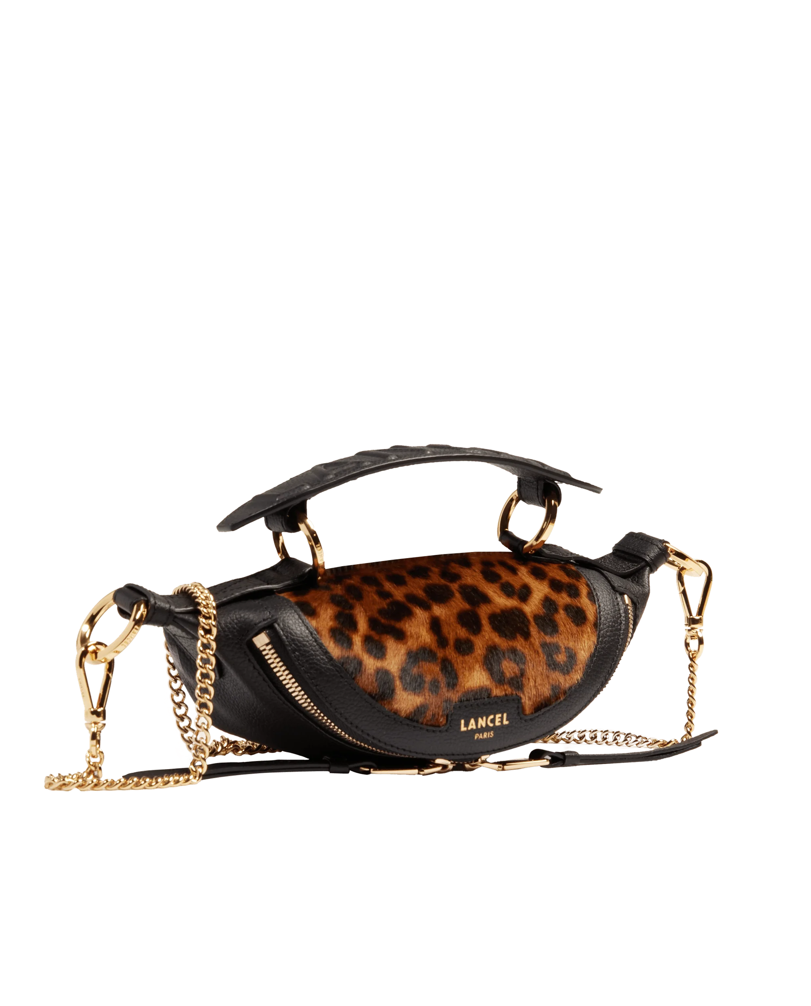 Torebka mini z wzorem w panterę Origami - Image #3