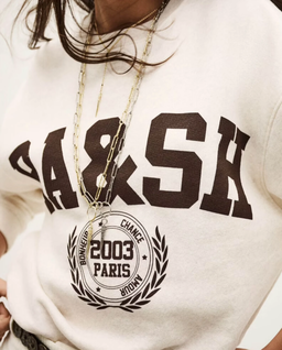 Kremowa bluza z nadrukiem Fenja - Image #3