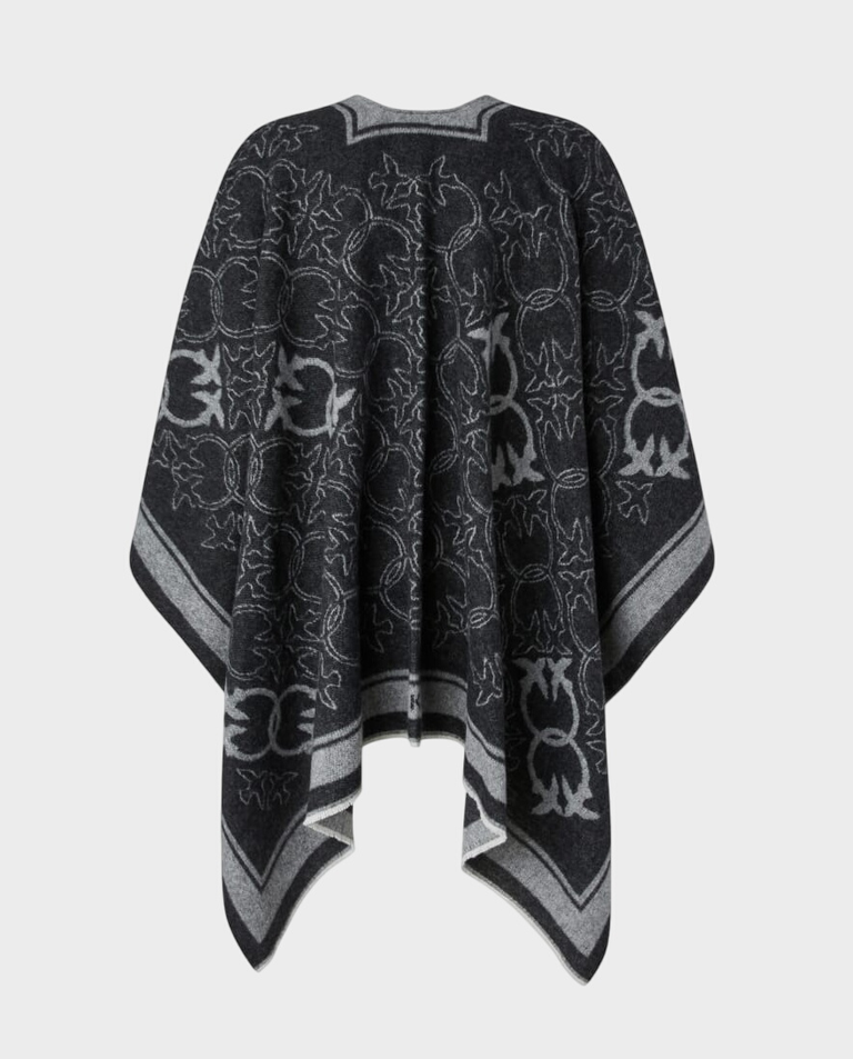 Szare logowane ponczo Croazia Cape