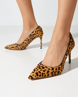 Szpilki w cętki lamparta Purist 85 - Image #0