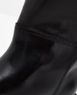 Czarne skórzane botki Sirone - Image #4