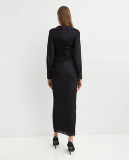 Czarna sukienka koszulowa Venus - Image #2