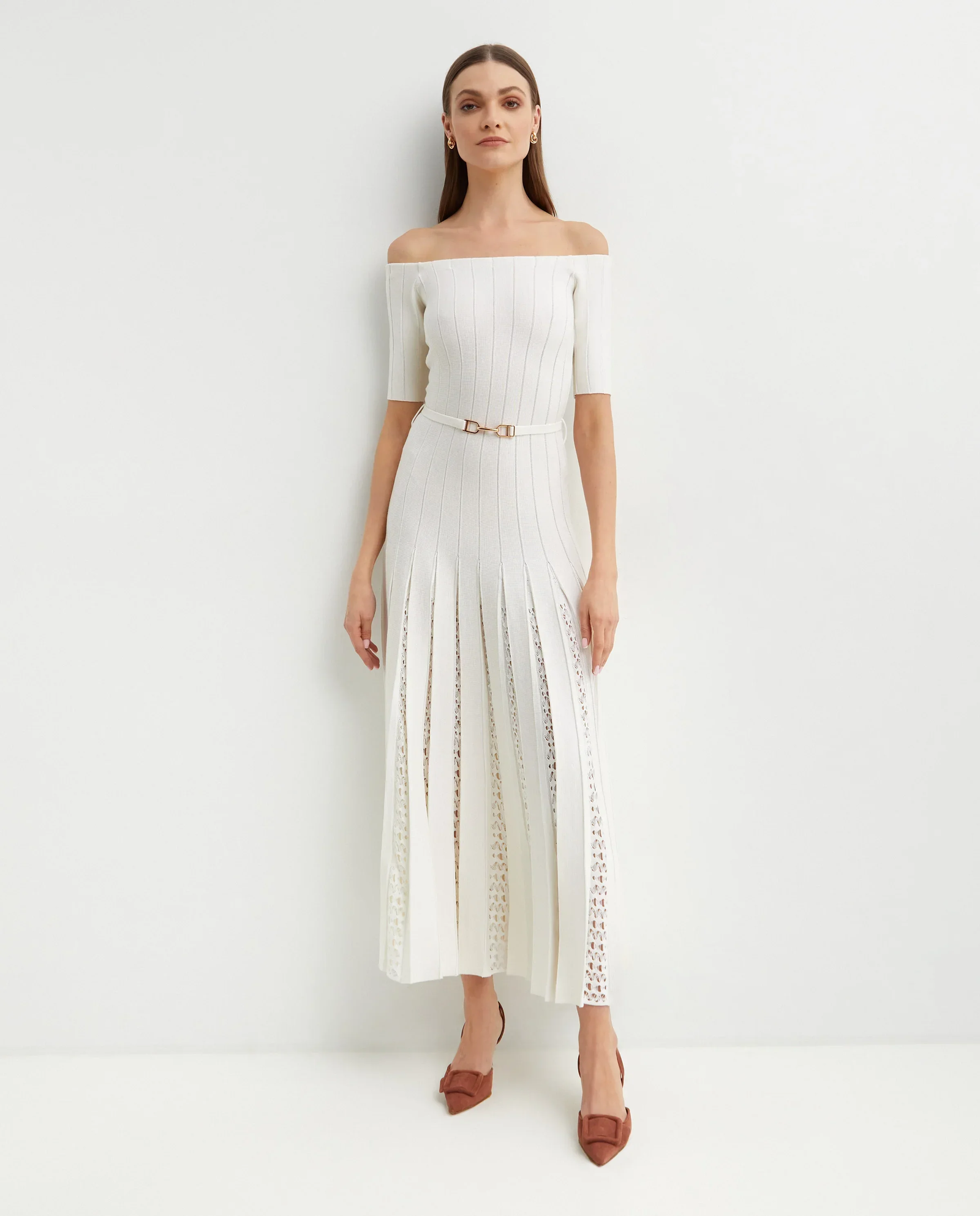 Plisowana sukienka Kurt midi - Image #0