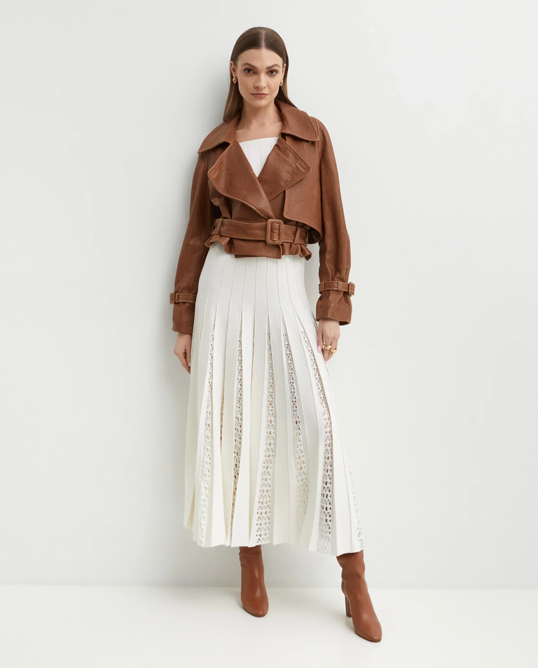 Plisowana sukienka Kurt midi - Image #3