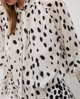 Jedwabna koszula z printem Miju - Image #4