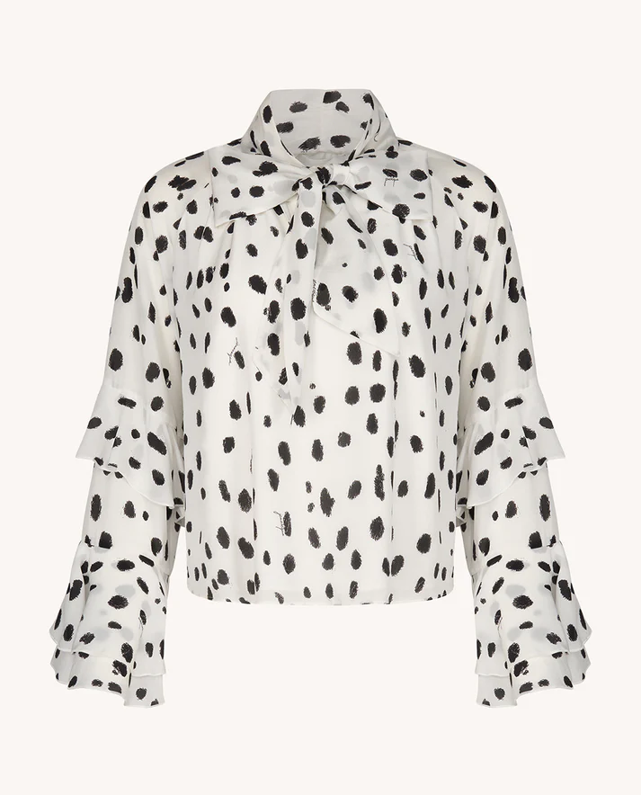 Jedwabna koszula z printem Miju - Image #6