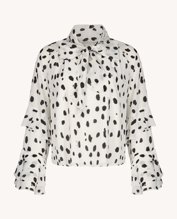 Jedwabna koszula z printem Miju - Image #6