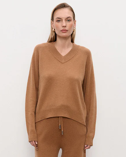 Camelowy sweter z wełny Paola - Image #0