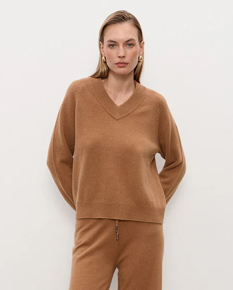 Camelowy sweter z wełny Paola - Image #2