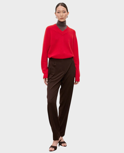 Czerwony sweter z wełny Paola - Image #1