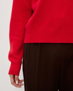 Czerwony sweter z wełny Paola - Image #4