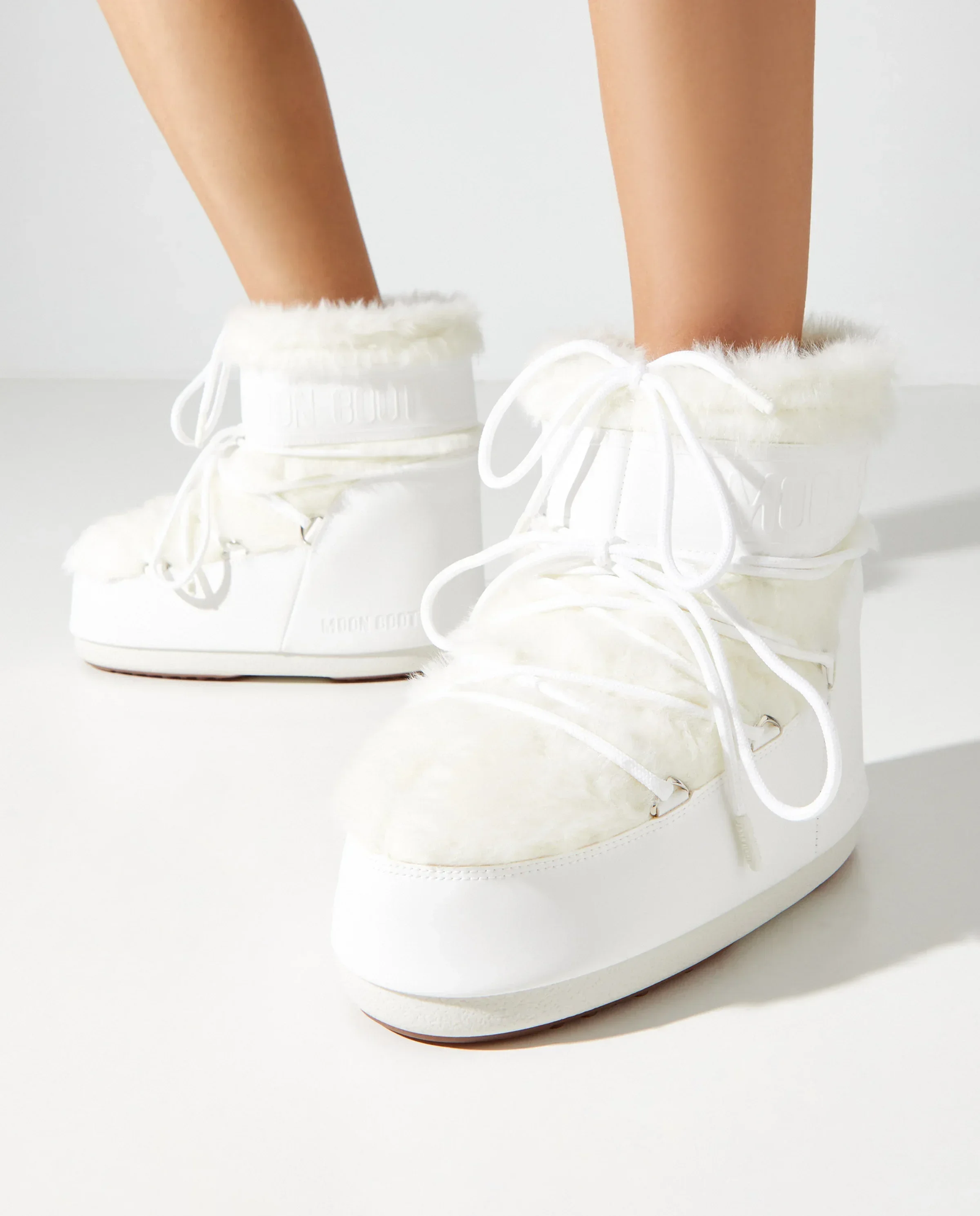 Białe śniegowce z futerkiem Icon Low - Image #0