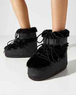 Czarne śniegowce z futerkiem Icon Low - Image #0