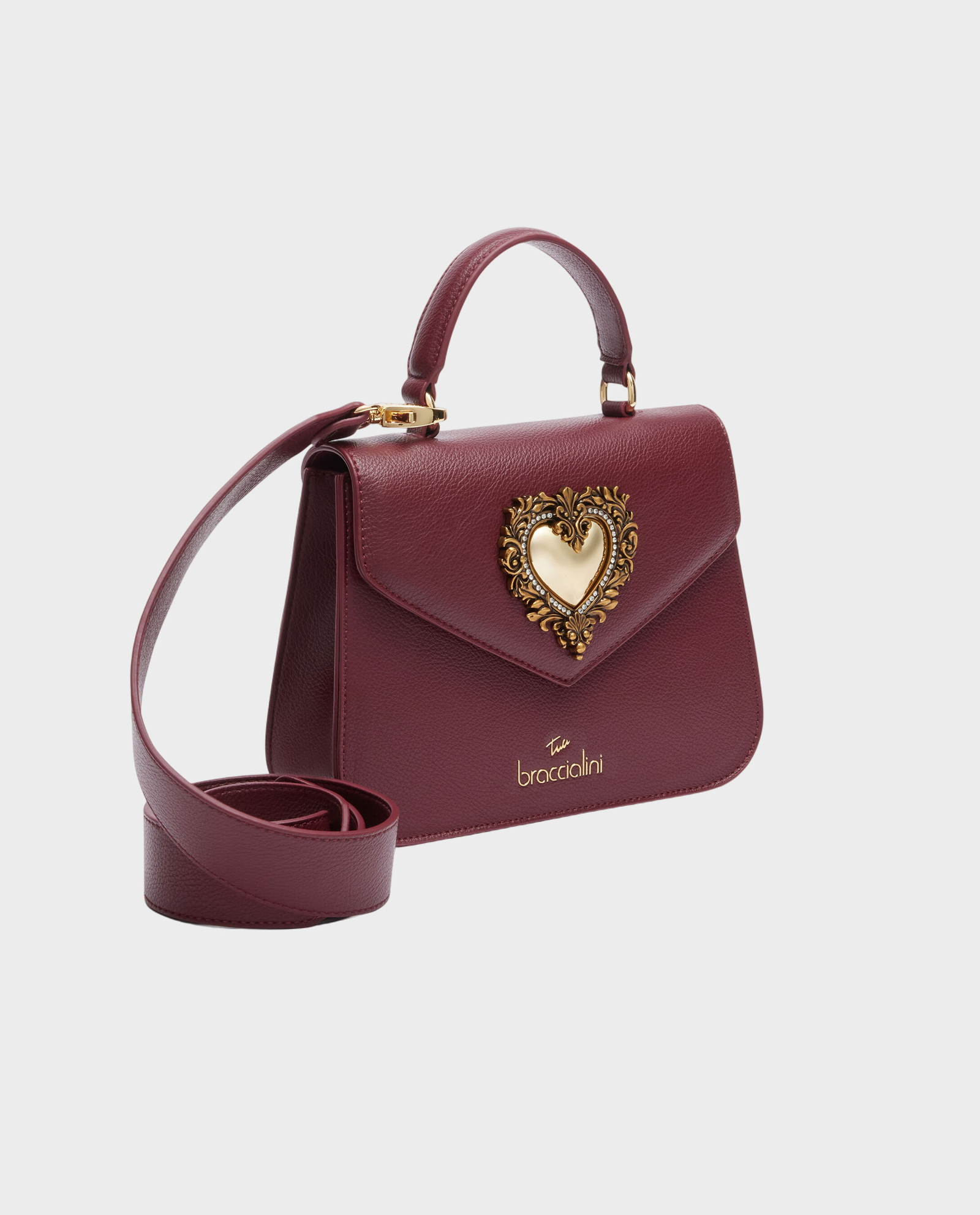 Bordowa mała torebka Baroque - Image #1