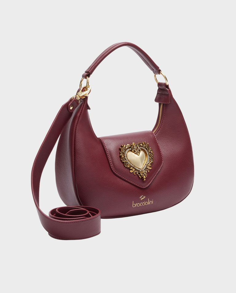 Bordowa torebka Baroque