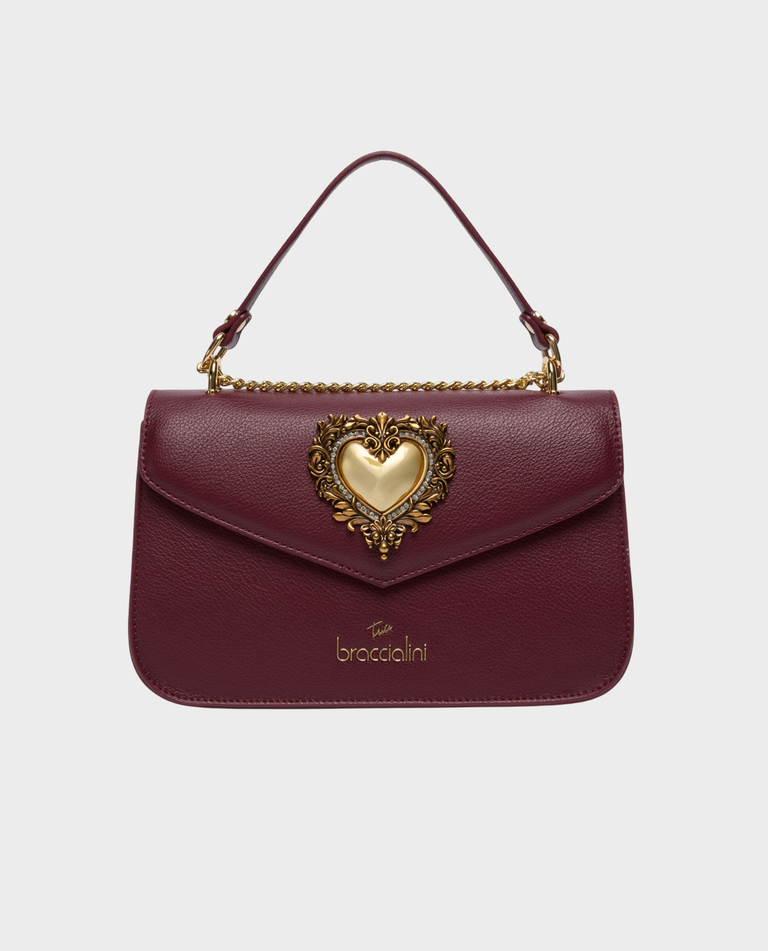 Bordowa torebka Boruque