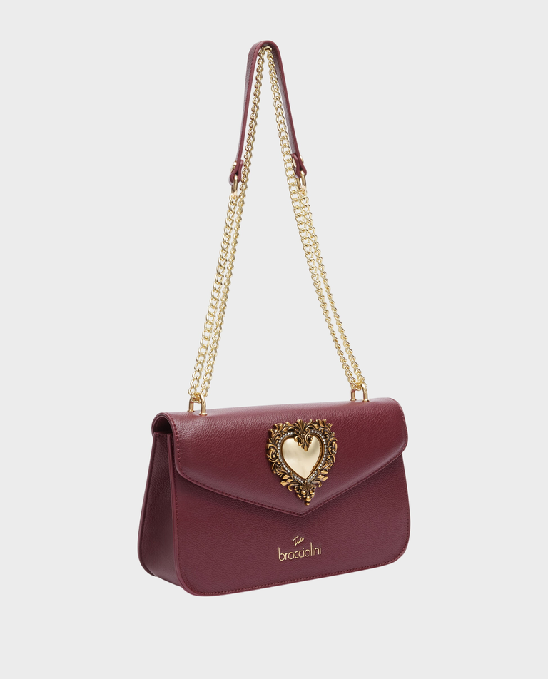 Bordowa torebka Boruque