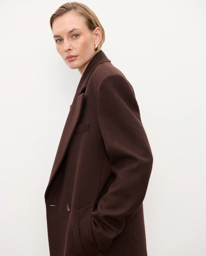 Wełniany płaszcz o eleganckim kroju Kenta - Image #4