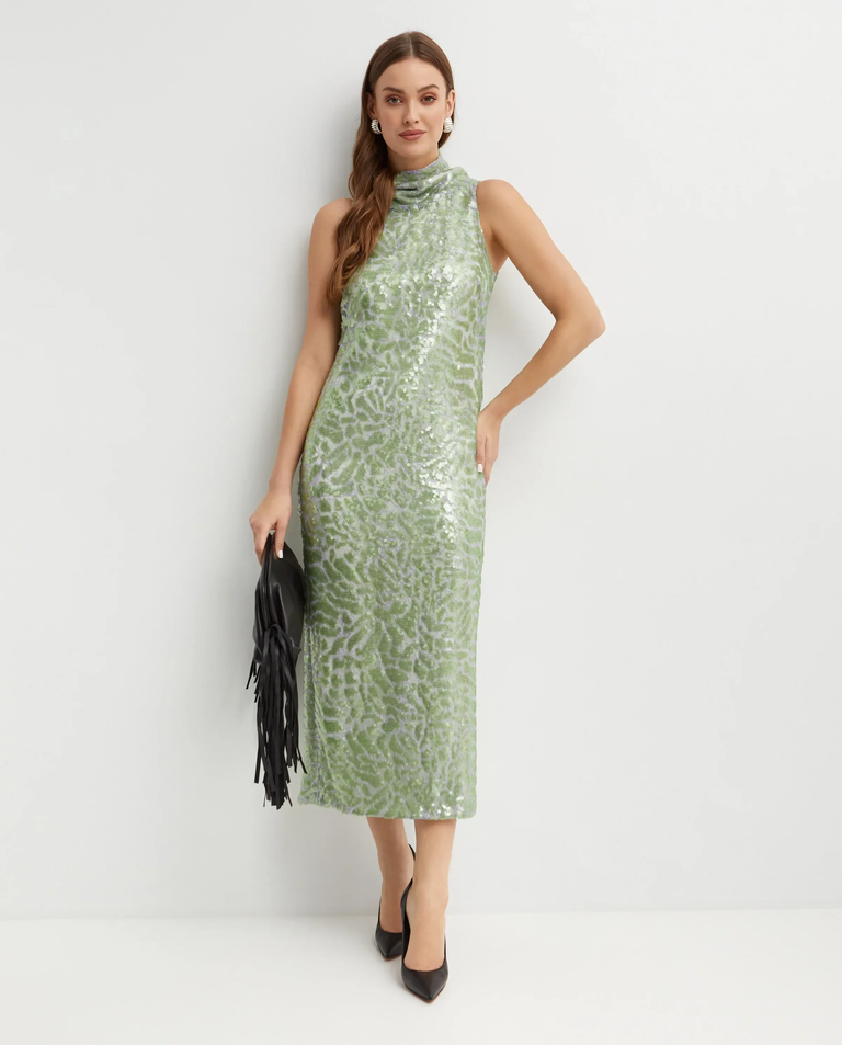 Cekinowa sukienka midi Mona - Image #4