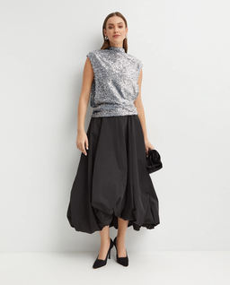 Czarna spódnica midi Ortu - Image #2