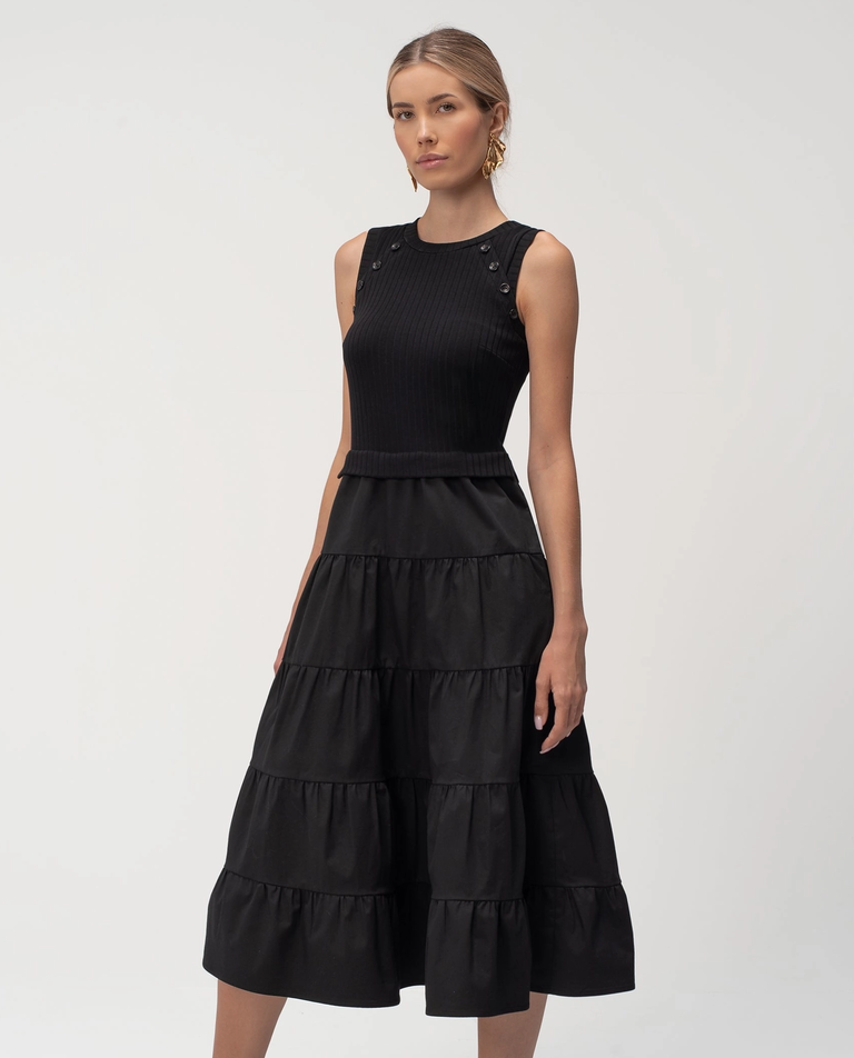 Czarna rozkloszowana sukienka Rita