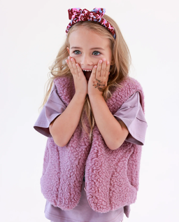 Różowa kamizelka z wełny merino - Image #3