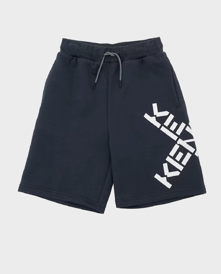 Granatowe spodenki z logo 4-12 lat