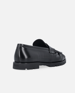 Czarne skórzane mokasyny Nora - Image #3