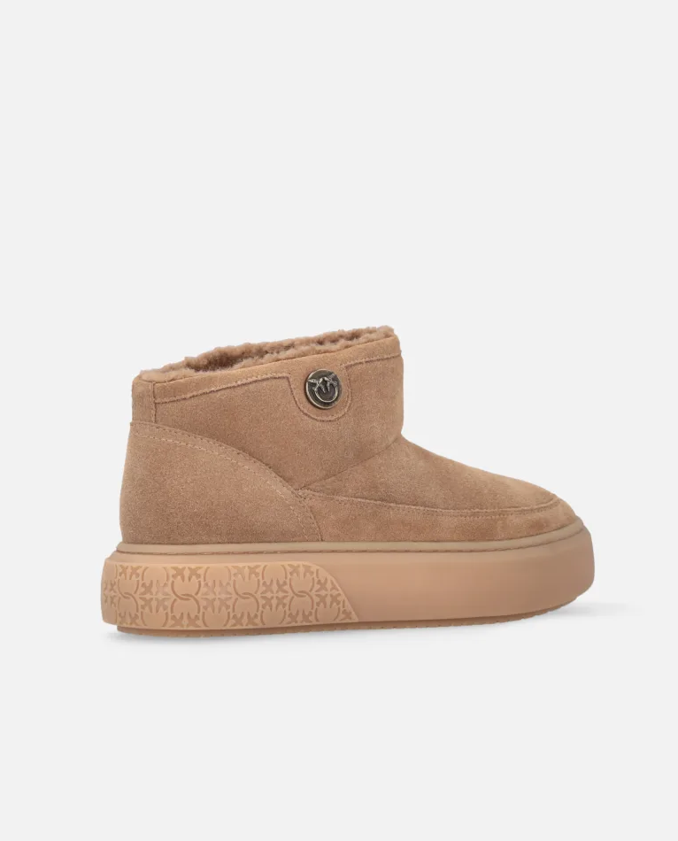 Brązowe botki z futerkiem Yoko - Image #3