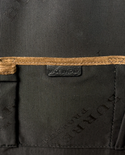 Duża skórzana torba khaki - Image #4