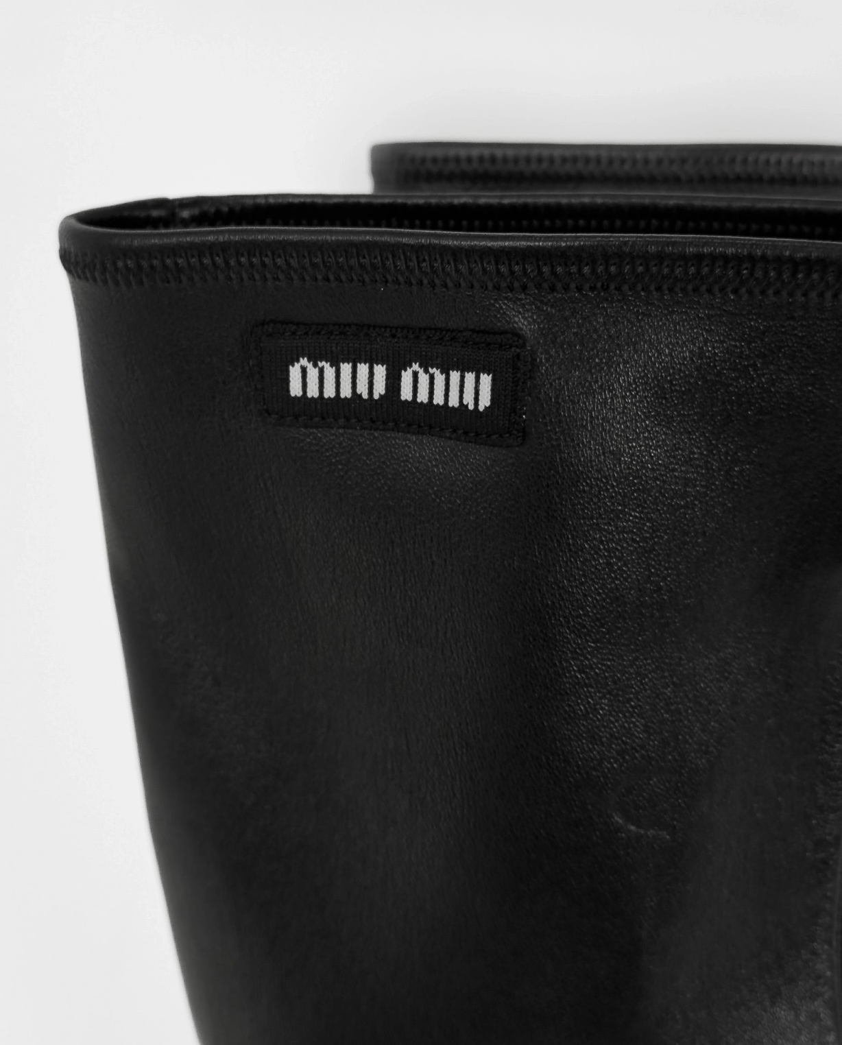 Skórzane kozaki z odkrytymi palcami - Image #3