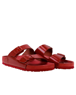 Skórzane czerwone klapki VALENTINO X BIRKENSTOCK - Image #1