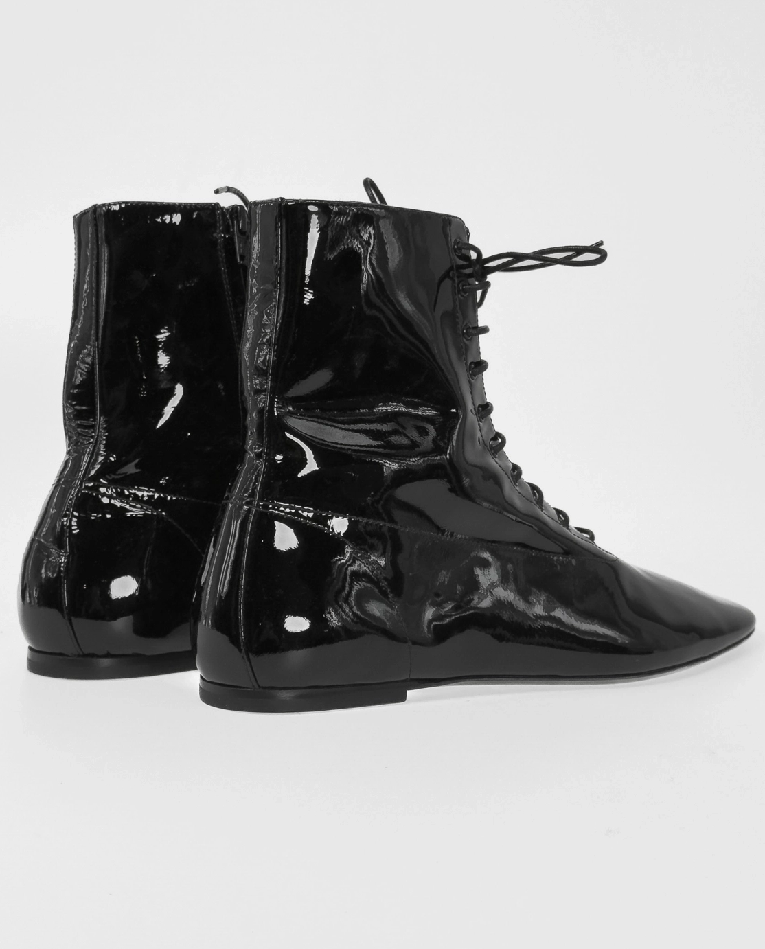 Czarne skórzane botki - Image #3