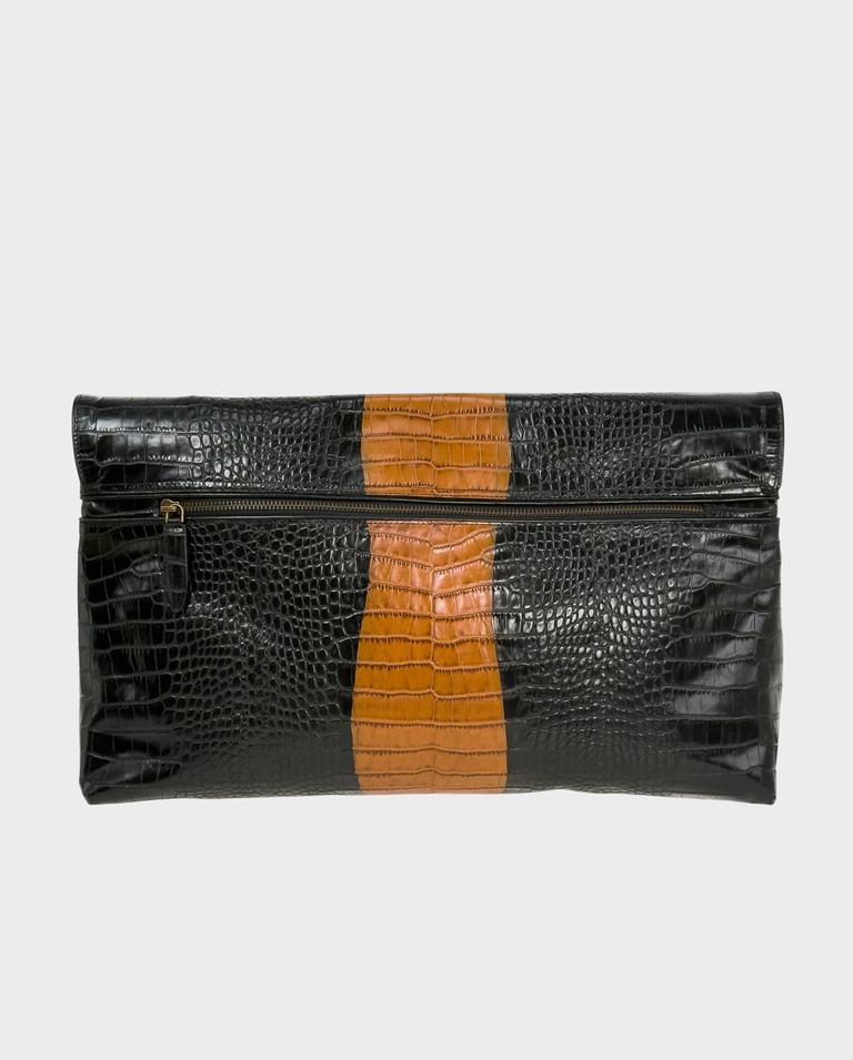 Duża skórzana kopertówka