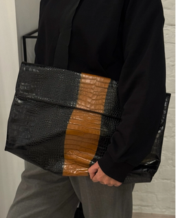 Duża skórzana kopertówka - Image #7