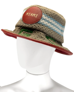 Beżowy pleciony kapelusz - Image #2