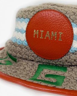 Beżowy pleciony kapelusz - Image #3