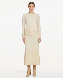 Kremowy komplet z wełny Cristallo - Image #0