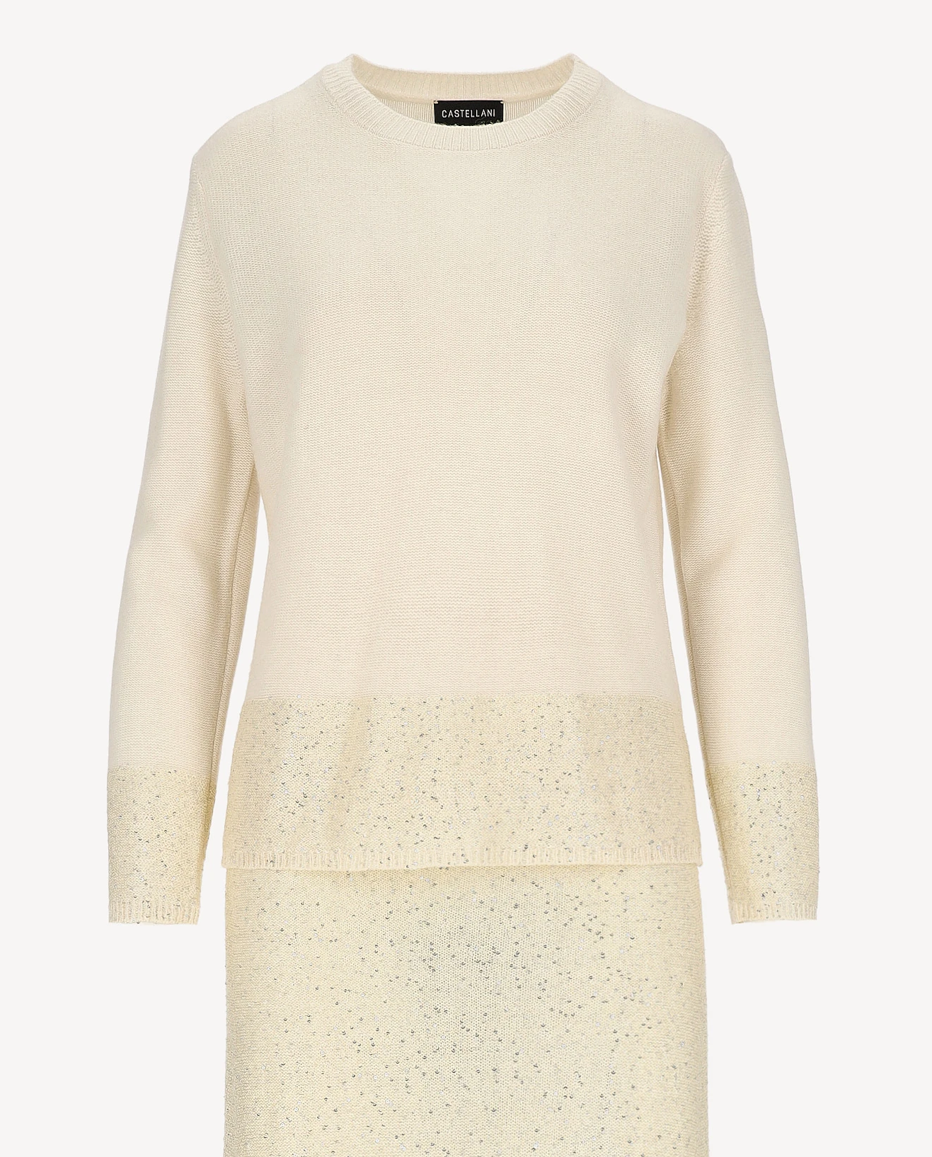 Kremowy komplet z wełny Cristallo - Image #4